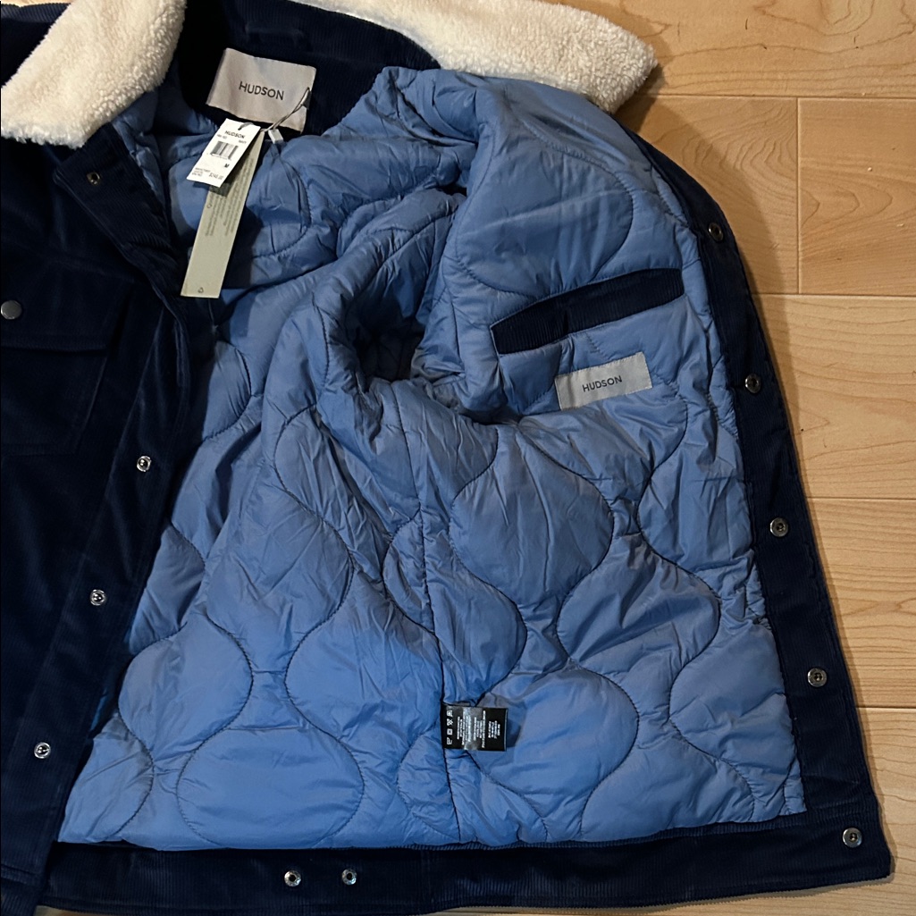 Hudson Light Blue Quilted Jacket